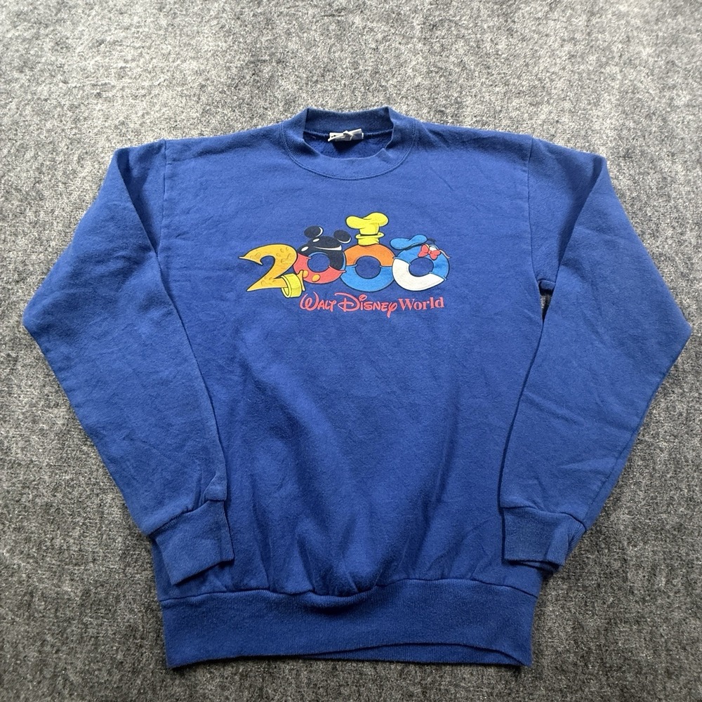Vintage 90s Mickey Mouse Walt Disney World Crewneck Sweatshirt XL